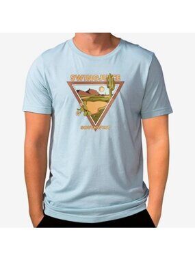 Swing Juice T Shirt Mens XL Golf Southwest Graphic Ice Blue Short Sleeve Tee